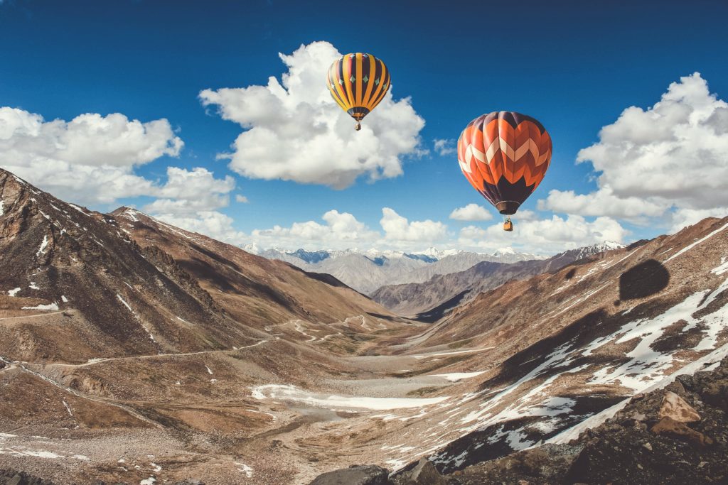 Perfectionism - mountains and hot air balloons
